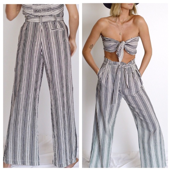 Striped Wide Leg Pant - Picture 3 of 7
